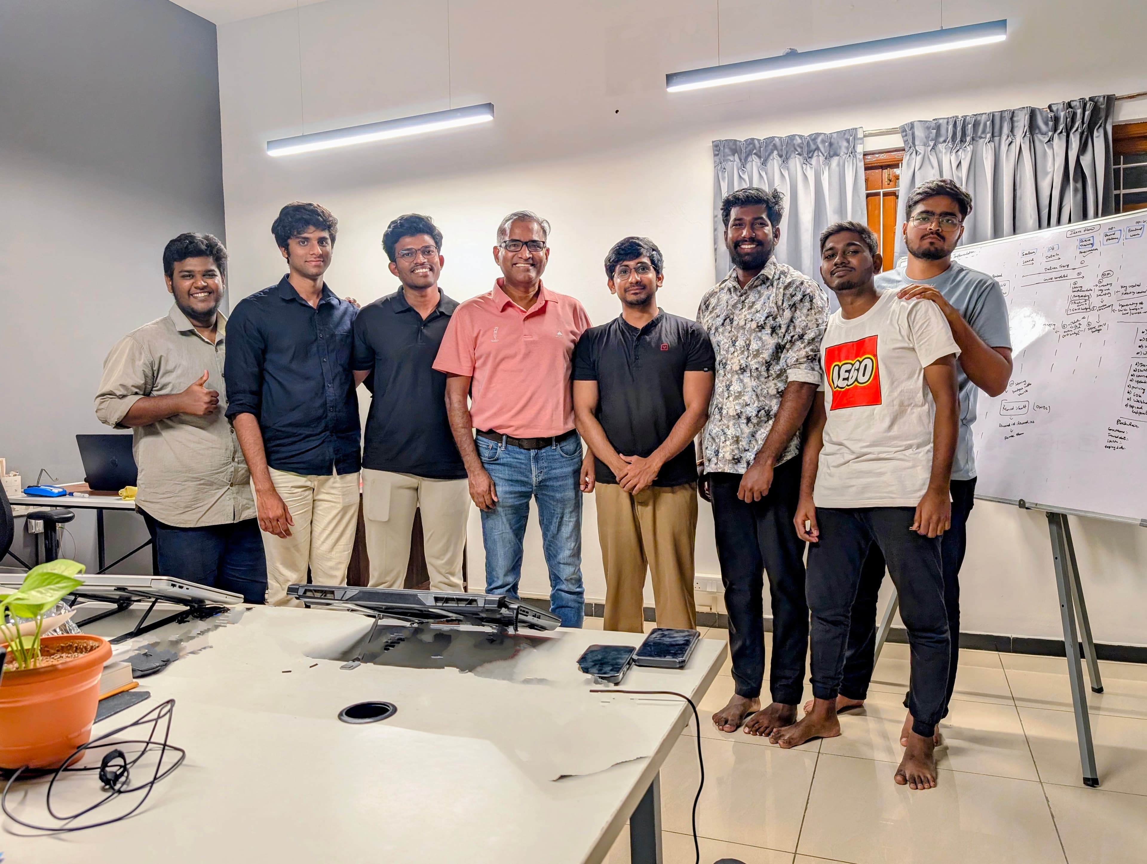 Team meets Mahalingam Ramasamy
