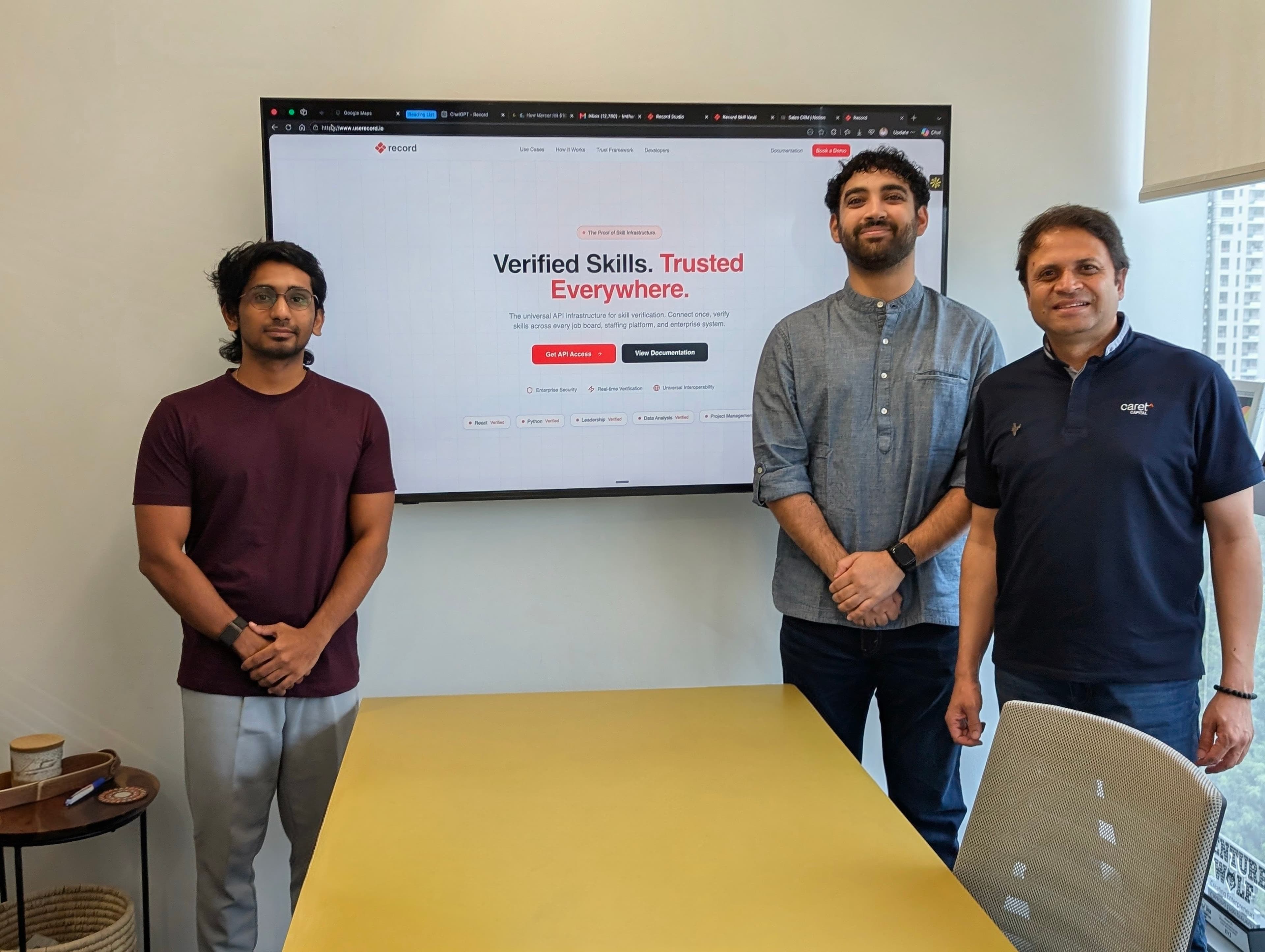 Meeting with Pankaj Bansal and Prajakt Raut from Caret Capital
