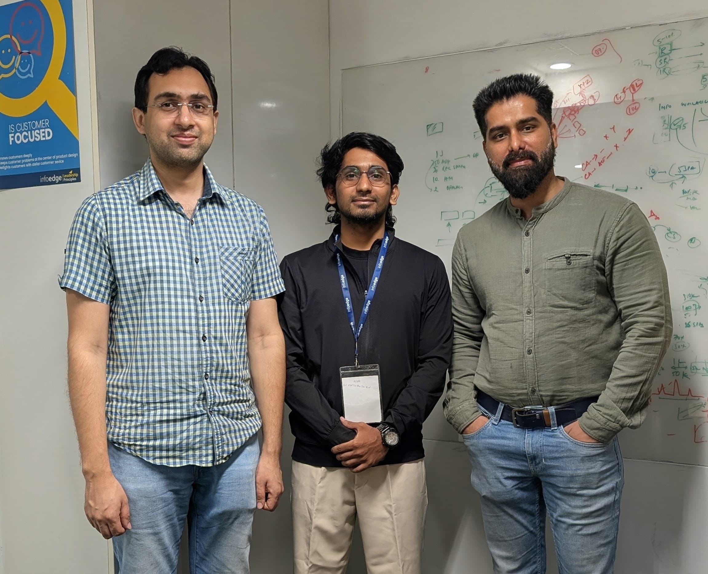 We met Puneet V. and Vibhu A. from Naukri